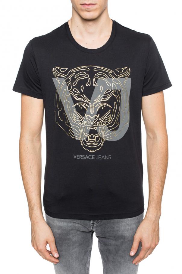 Versace Jeans Couture T-shirt with motif of tiger head | Men's